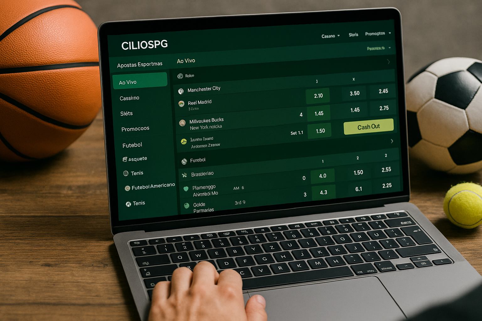 Apostas esportivas no cassino online CILIOSPG